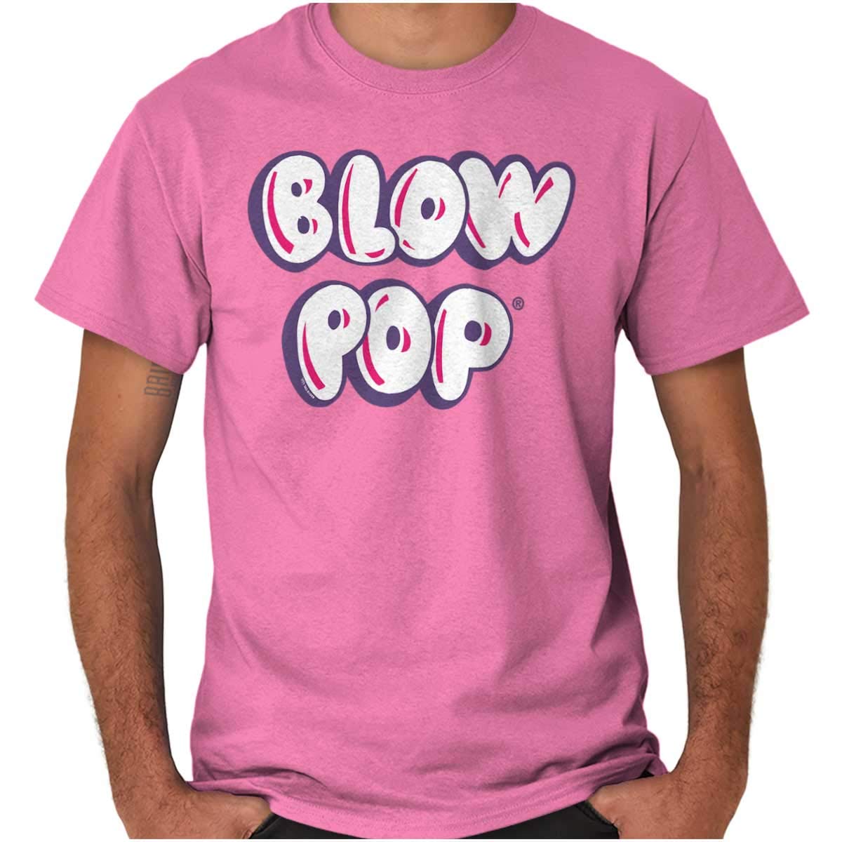 Vintage Candy Logo Blow Pop Graphic T-Shirt for Women - Retro Sweet Treat Design Casual Tee - Perfect for Parties, Gifts & Everyday Wear