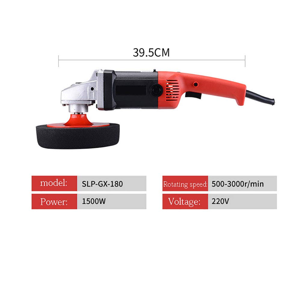 220V 1500W Car Polishing Machine - Variable Speed 3000RPM Dual Action Random Orbital Buffer Polisher for Auto Detailing, Waxing & Paint Correction - Perfect for Car Enthusiasts & Professional Detailers