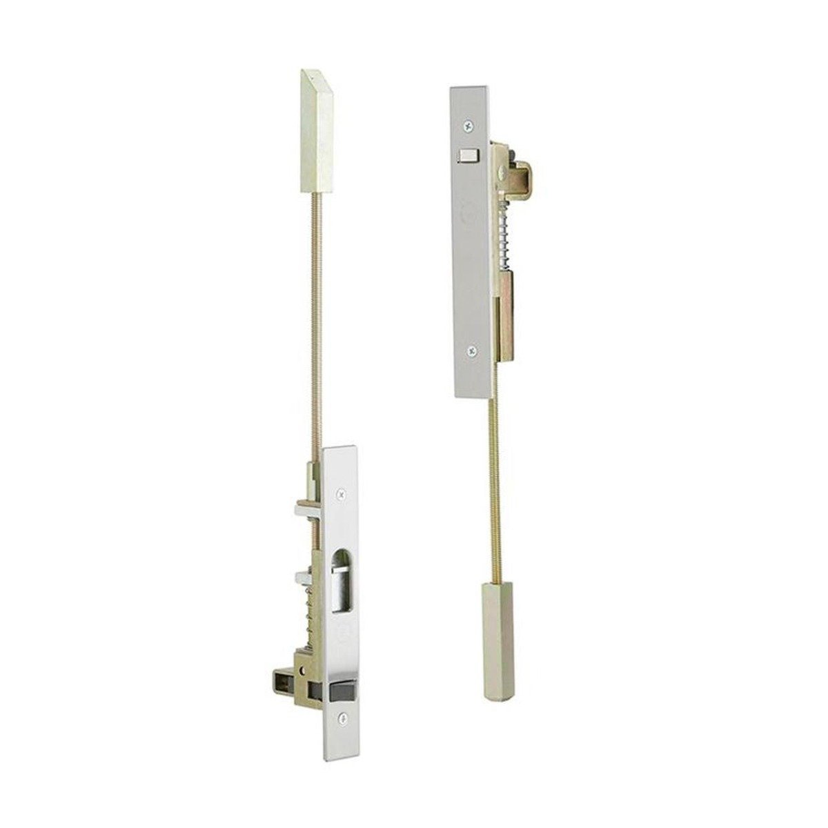 Ives FB31P 12 MD US32 Automatic Flush Bolt for Metal Doors - Pair with 12 Rods, Bright Stainless Steel Finish | Perfect for Commercial Buildings, Offices & Secure Entryways