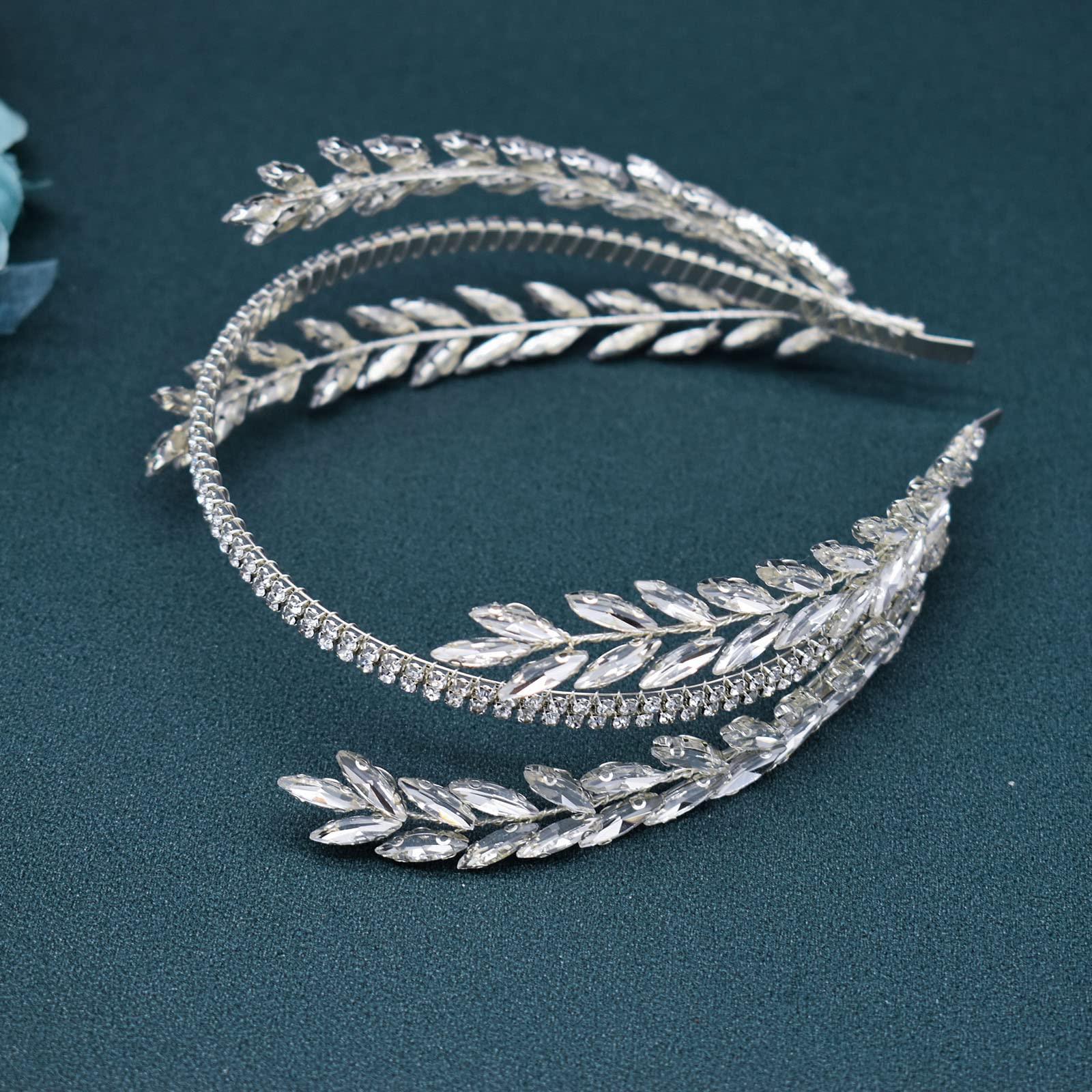 Sparkling Rhinestone Bridal Headband - Elegant Silver Wedding Hair Accessories for Bride | Perfect for Bridal Shower, Wedding Ceremony & Formal Events