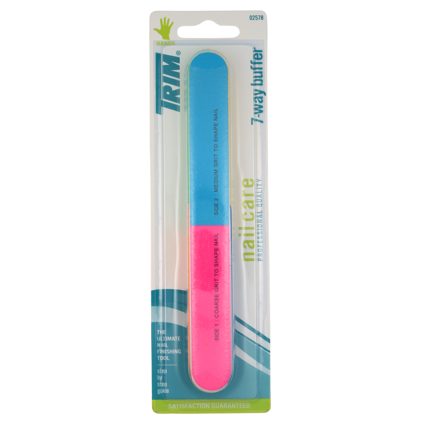 7-Way Color Coded Nail Finishing Buffer - Professional Salon Quality Nail File for Smoothing, Shaping & Polishing - Perfect for Manicures, Pedicures & At-Home Nail Care