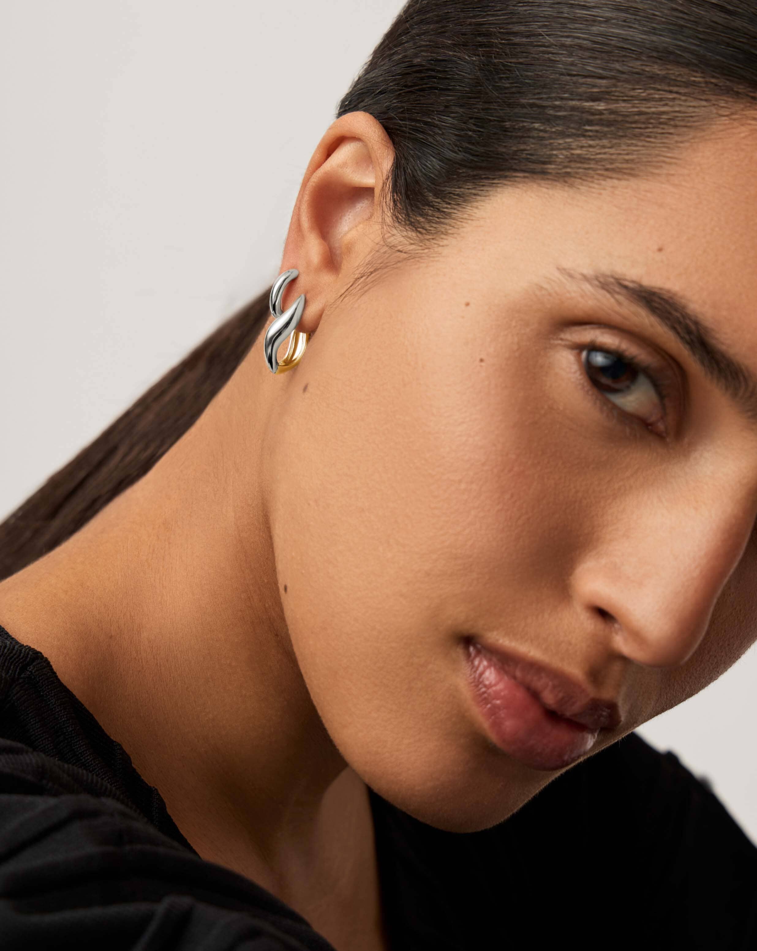 Savi Signature Hoop Earrings Set - Sterling Silver & Mixed Metal Dangle Hoops for Women | Perfect for Everyday Wear, Parties & Gift Giving