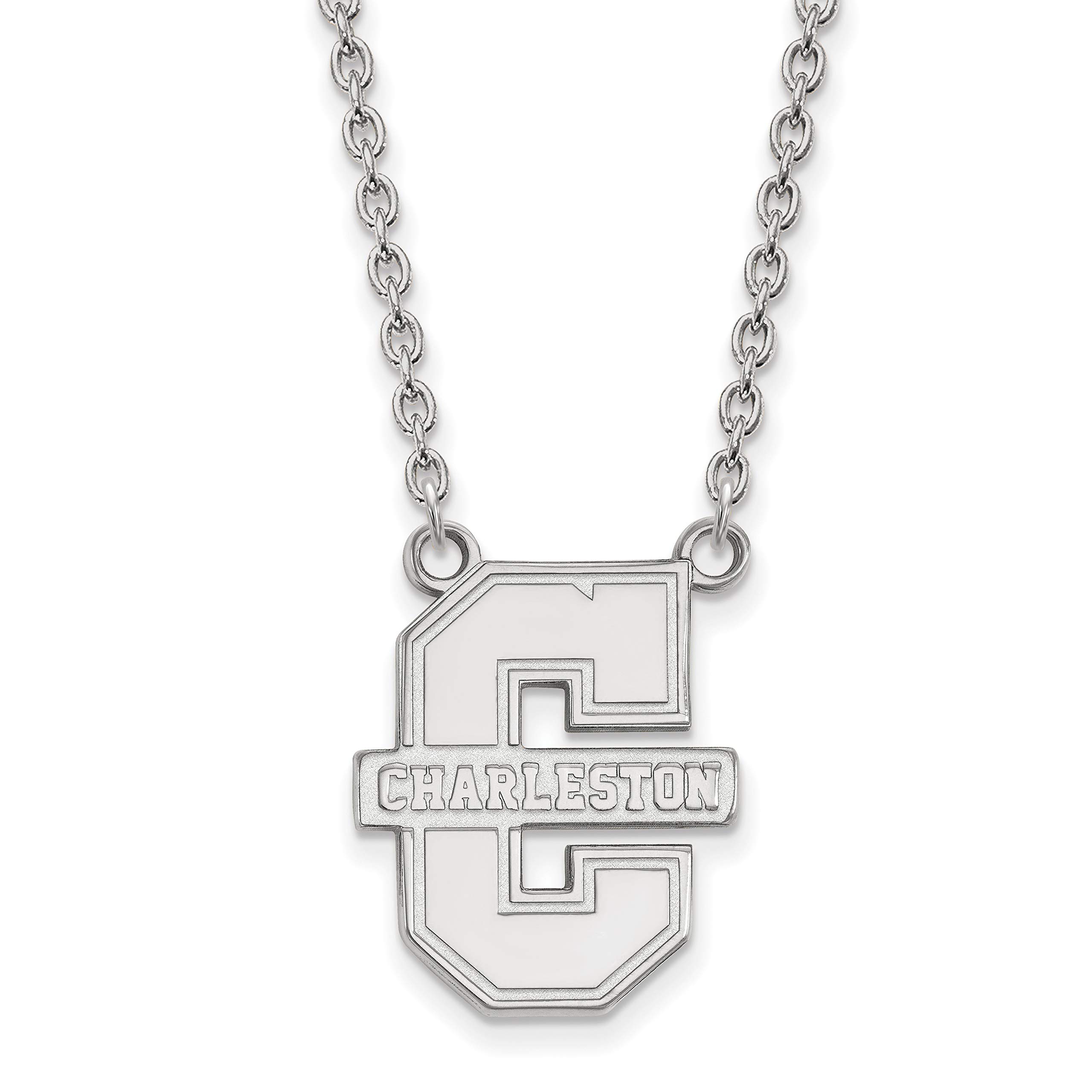 College of Charleston Cougars Sterling Silver Letter Pendant Necklace - Perfect for Game Days, Graduation Gifts & School Spirit Jewelry