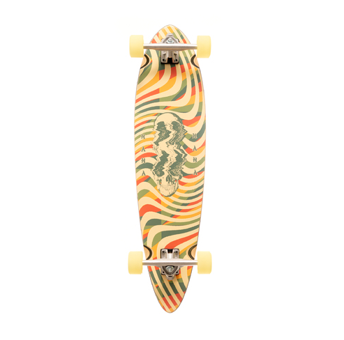 Nana Tallie Abberation 36 Pin Tail Complete Skateboard - Professional Longboard for Cruising & Downhill Riding - Perfect for Commuting & Street Skating