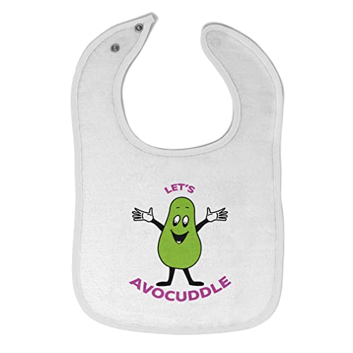 Soft Cotton Baby Bibs & Burp Cloths Set - Cute Avocado Design for Toddler Girls & Boys - White Organic Cotton Feeding Essentials for Infants | Perfect for Mealtime, Drooling & Messy Play