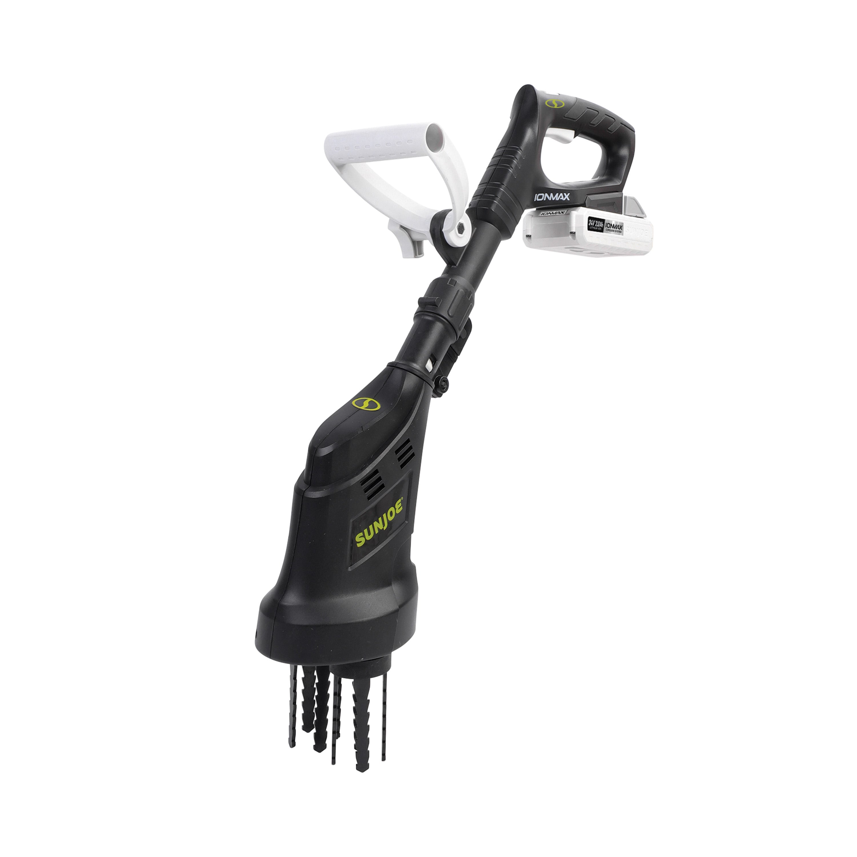 Sun Joe 24V CTLR LTE 24 Volt Cordless Claw Tiller & Cultivator with 2.0Ah Battery & Charger - Perfect for Home Garden Soil Cultivation and Weed Removal