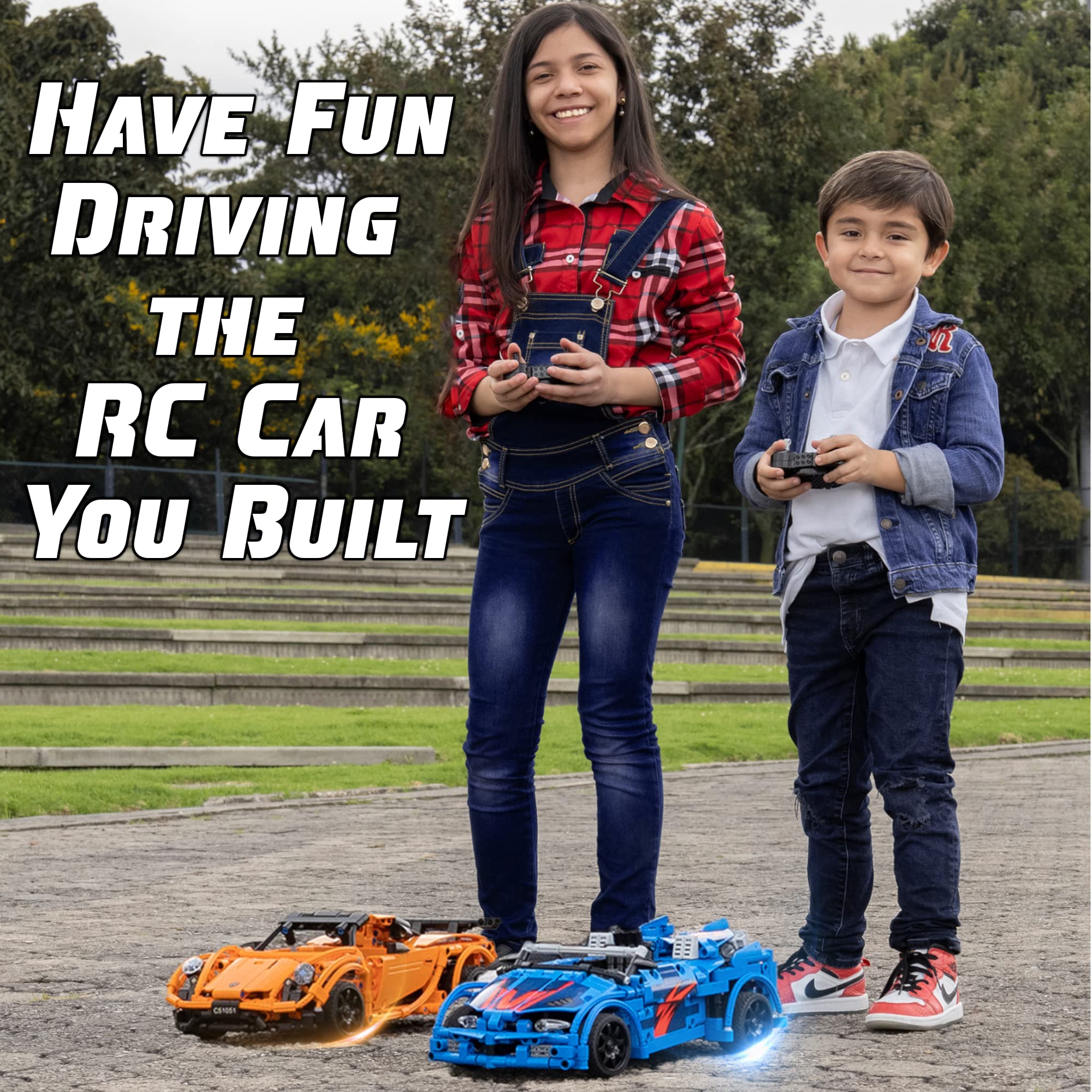 WISEPLAY STEM Building Kit for Kids Ages 8-12 - 421 PCS DIY RC Car Engineering Toy Set - Educational Science Project for Boys & Girls - Build Your Own Remote Control Car - Perfect for School Projects & STEM Learning Activities