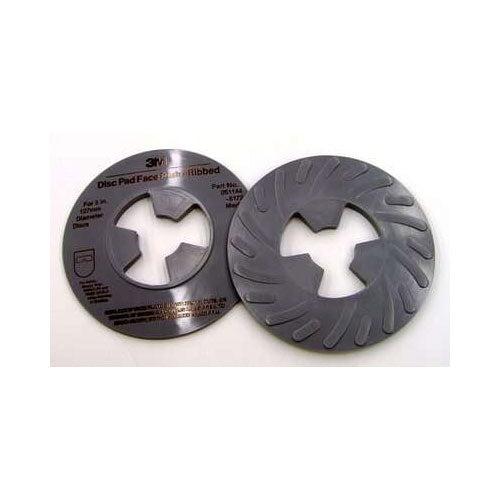 3M 81734 5 Disc Pad Face Plate Ribbed, Medium Gray - Sanding Disc Holder for Woodworking & Metal Polishing - Perfect for DIY Projects & Professional Workshops