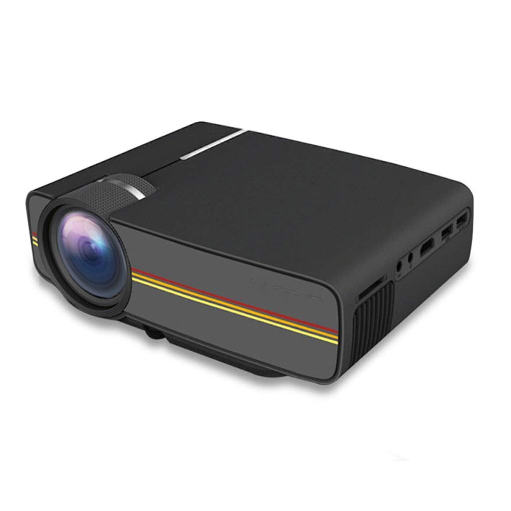 YADECL Mini Projector 1080P HD Portable Home Theater Projector with WiFi - Compatible with Phone, Laptop, TV - Perfect for Dorm Room, Bedroom & Outdoor Movie Nights (Color: Black)