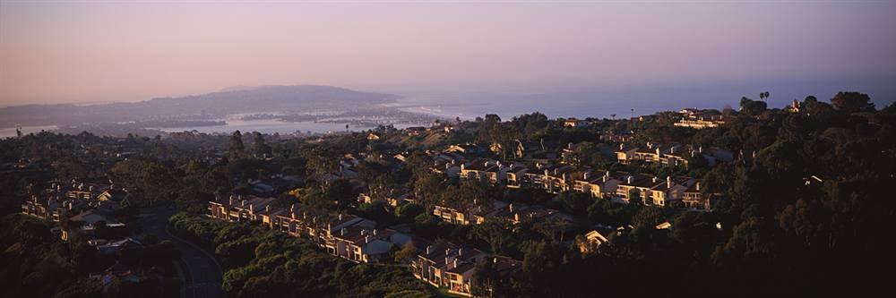 Peel & Stick Wall Mural - Mission Bay La Jolla at Dusk (48x16 inches) | Self-Adhesive Removable Wallpaper | Perfect for Bedroom, Living Room & Office Decor