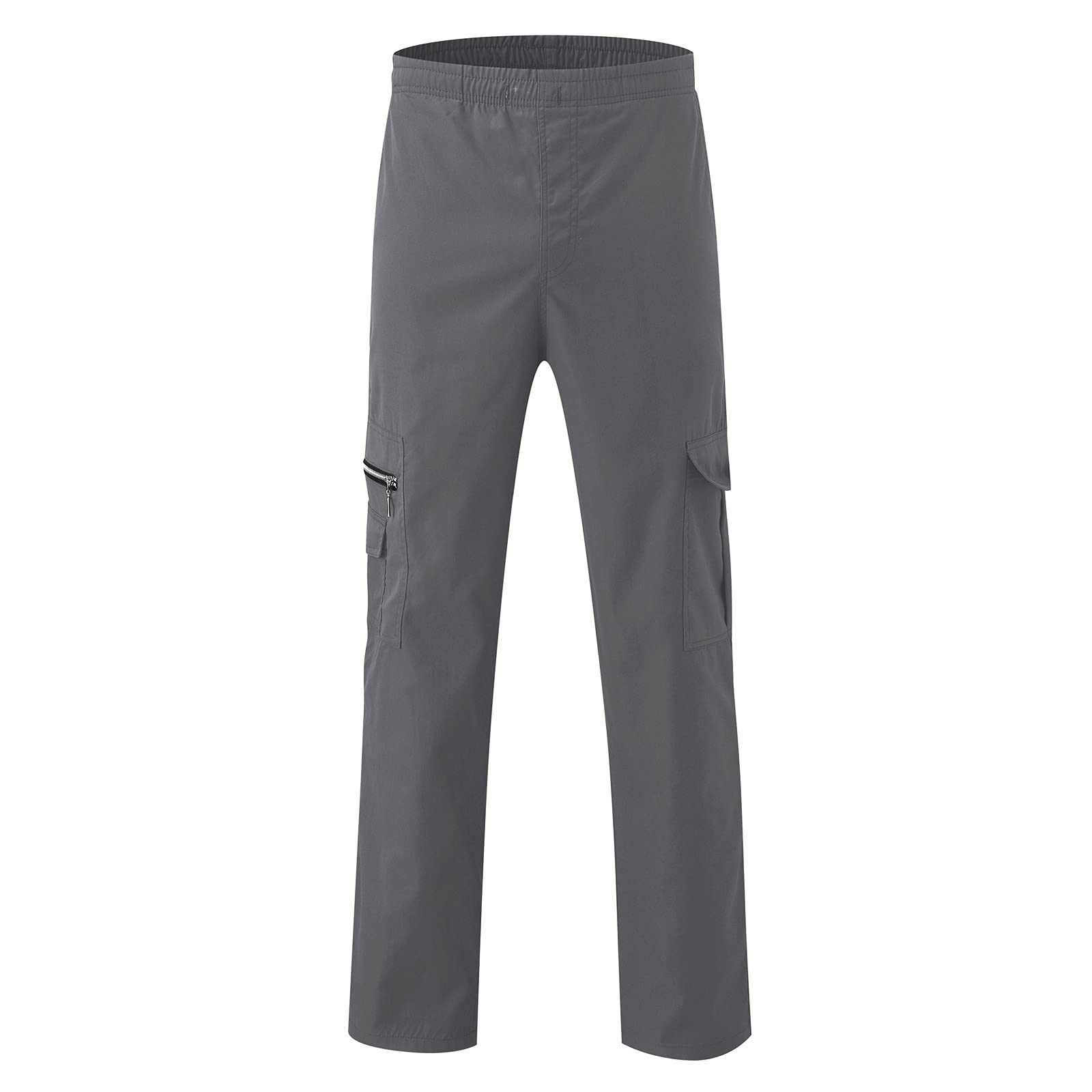 Men's Outdoor Hiking Ripstop Cargo Pants - Durable Multi-Pocket Work Utility Trousers with Straight Leg & Open Bottom Design for Camping, Hiking & Outdoor Adventures