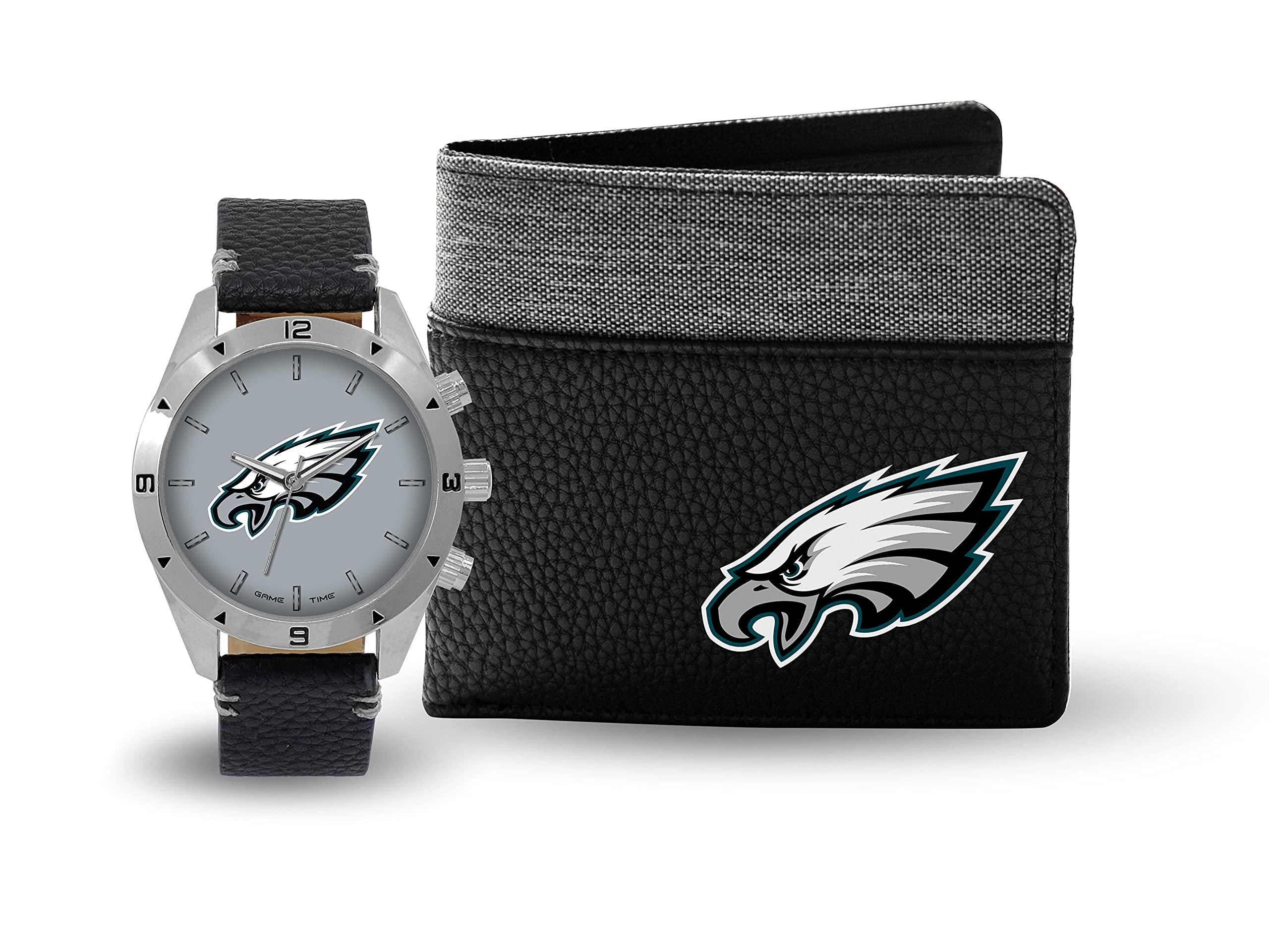 Philadelphia Eagles NFL Watch and Wallet Combo Gift Set for Men - Official Licensed Football Fan Gear for Game Day, Tailgating & Sports Enthusiasts