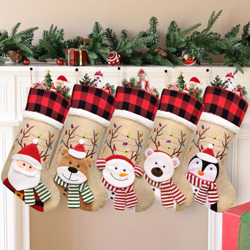 3d Burlap 5 Pcs