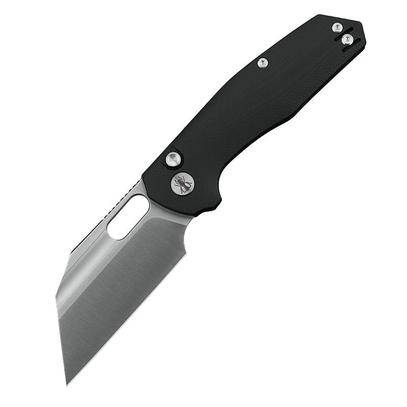 IronFly YOLO 14C28N Stainless Steel Button Lock Folding Knife - VF02 BK | EDC Pocket Knife for Camping, Hiking & Outdoor Adventures