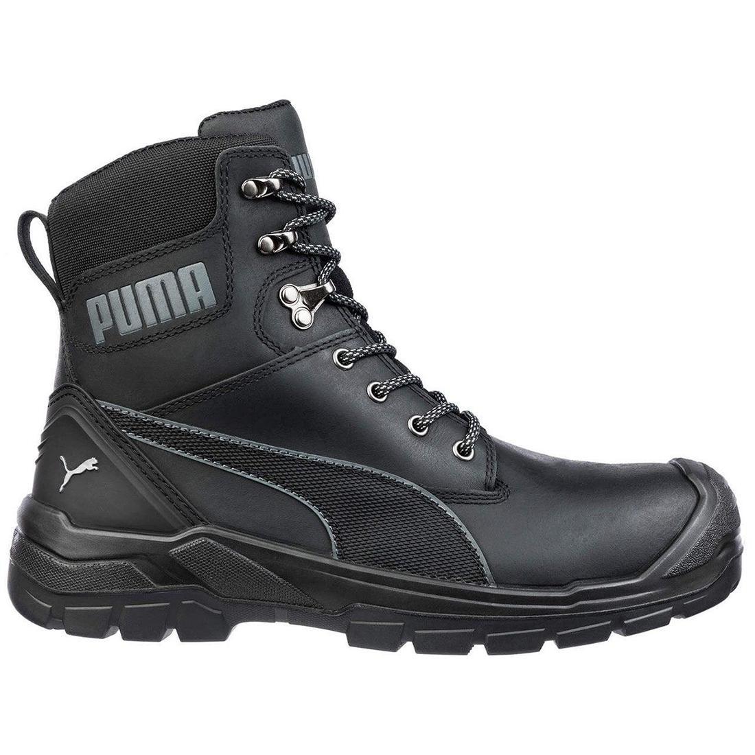 Conquest CTX Men's Soft Toe Waterproof Work Boots - Black - Durable & Comfortable for Construction, Hiking & Outdoor Work