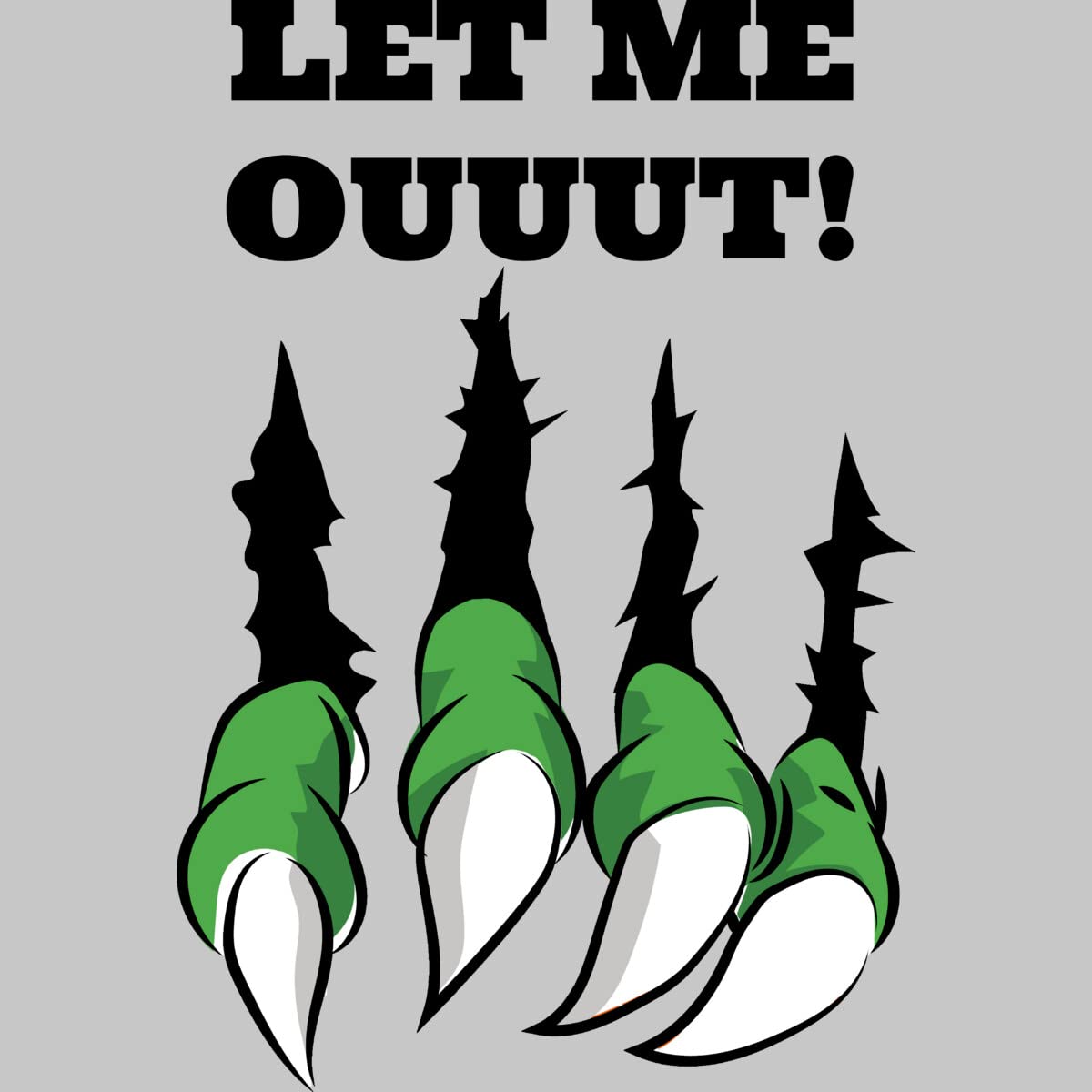 ArtStyleAlice Let The Monster Out Graphic T-Shirt for Men | Unique Design By Humans Tee | Perfect for Casual Wear, Gifts & Street Fashion