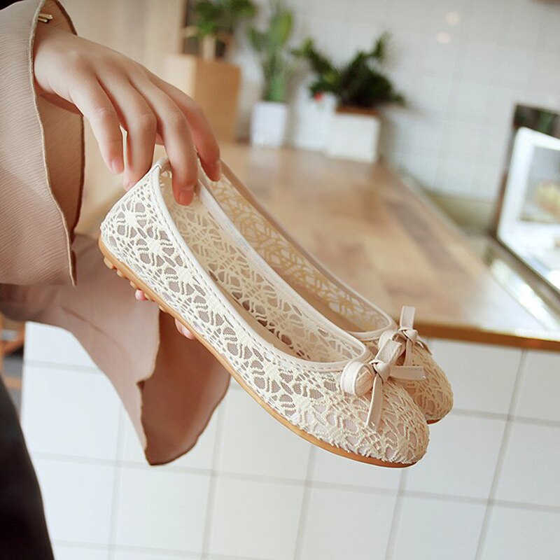 Women's Bow Ballet Flats - Comfortable Slip-On Shoes for Work, Party & Everyday Wear | Elegant & Lightweight Flat Shoes for Women