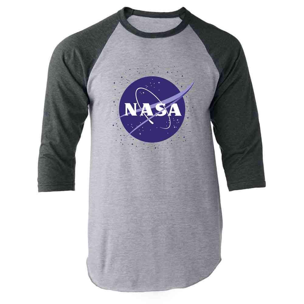 NASA Approved Meatball Logo Graphic T-Shirt for Men - Space-Themed Cotton Tee with Stars - Perfect for Casual Wear, Space Enthusiasts & Sci-Fi Fans