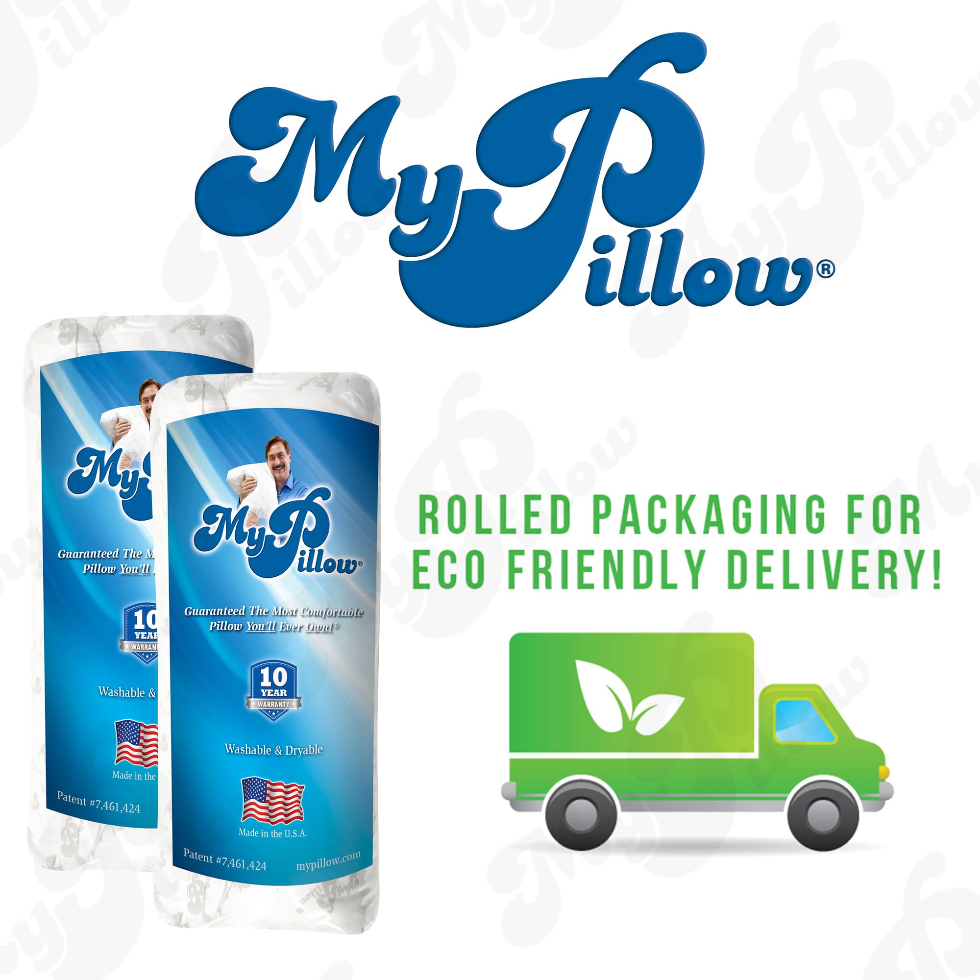 MyPillow Classic King Size Bed Pillows Set of 2 - Firm Support for Back, Stomach & Side Sleepers - Premium Bedding for Comfortable Sleep - Perfect for Home, Hotel & Travel Use