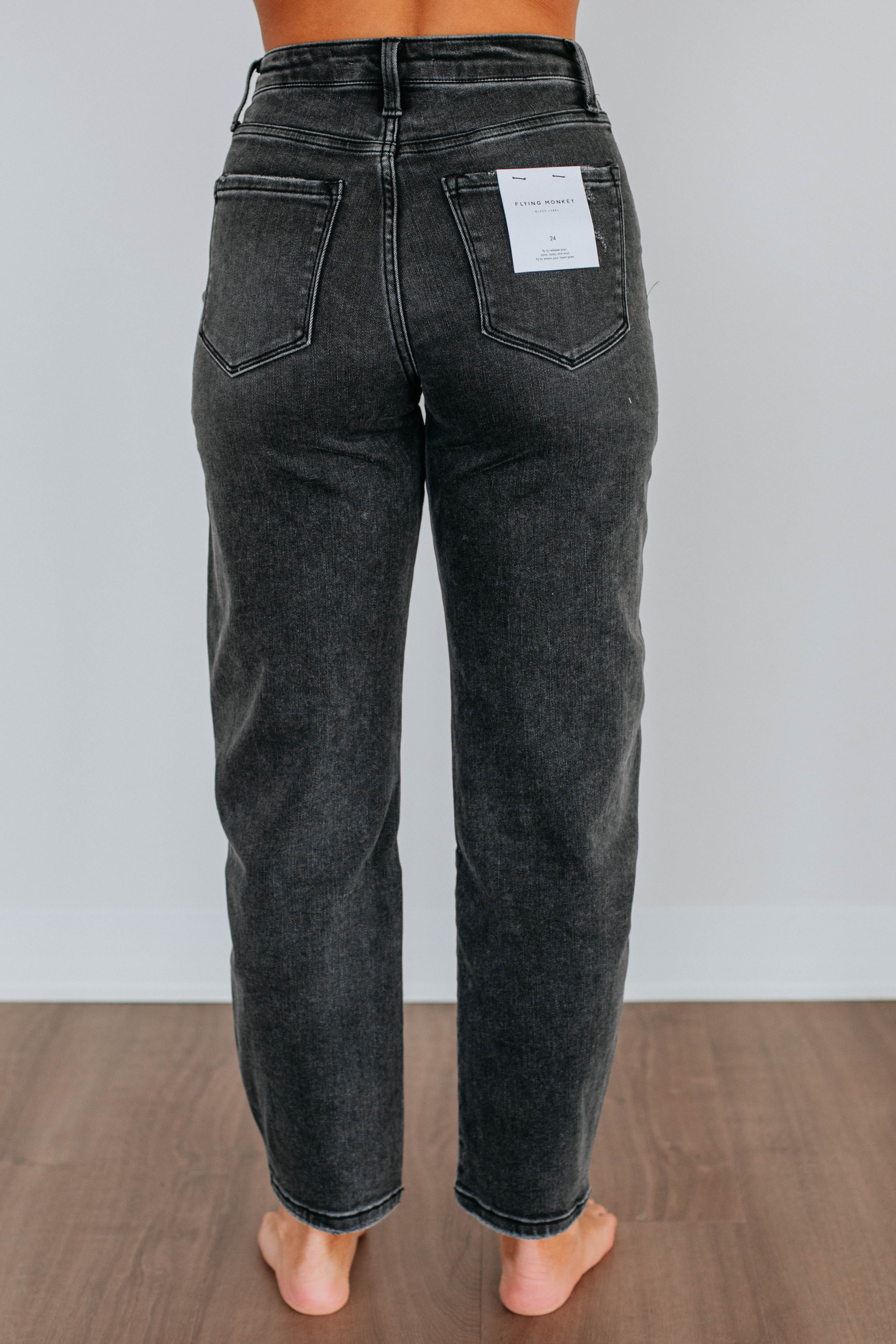 Clea Flying Monkey Jeans for Women - High Waist Stretch Denim Pants - Perfect for Casual Wear, Office & Night Out