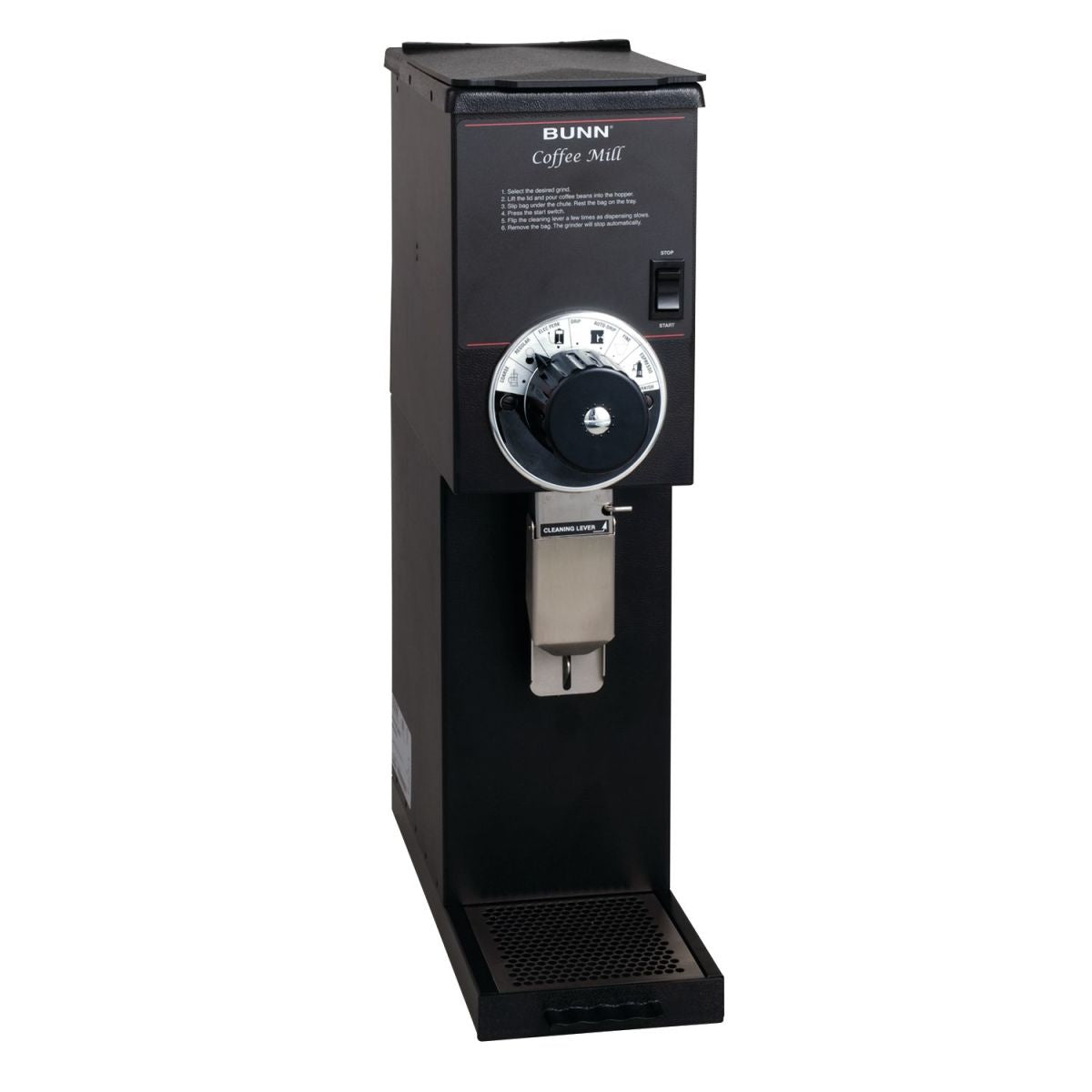 BUNN G2 HD Black 2 lb. Commercial Coffee Grinder - Perfect for Coffee Shops, Restaurants & Offices - Heavy Duty Bulk Coffee Bean Grinder for Fresh Ground Coffee