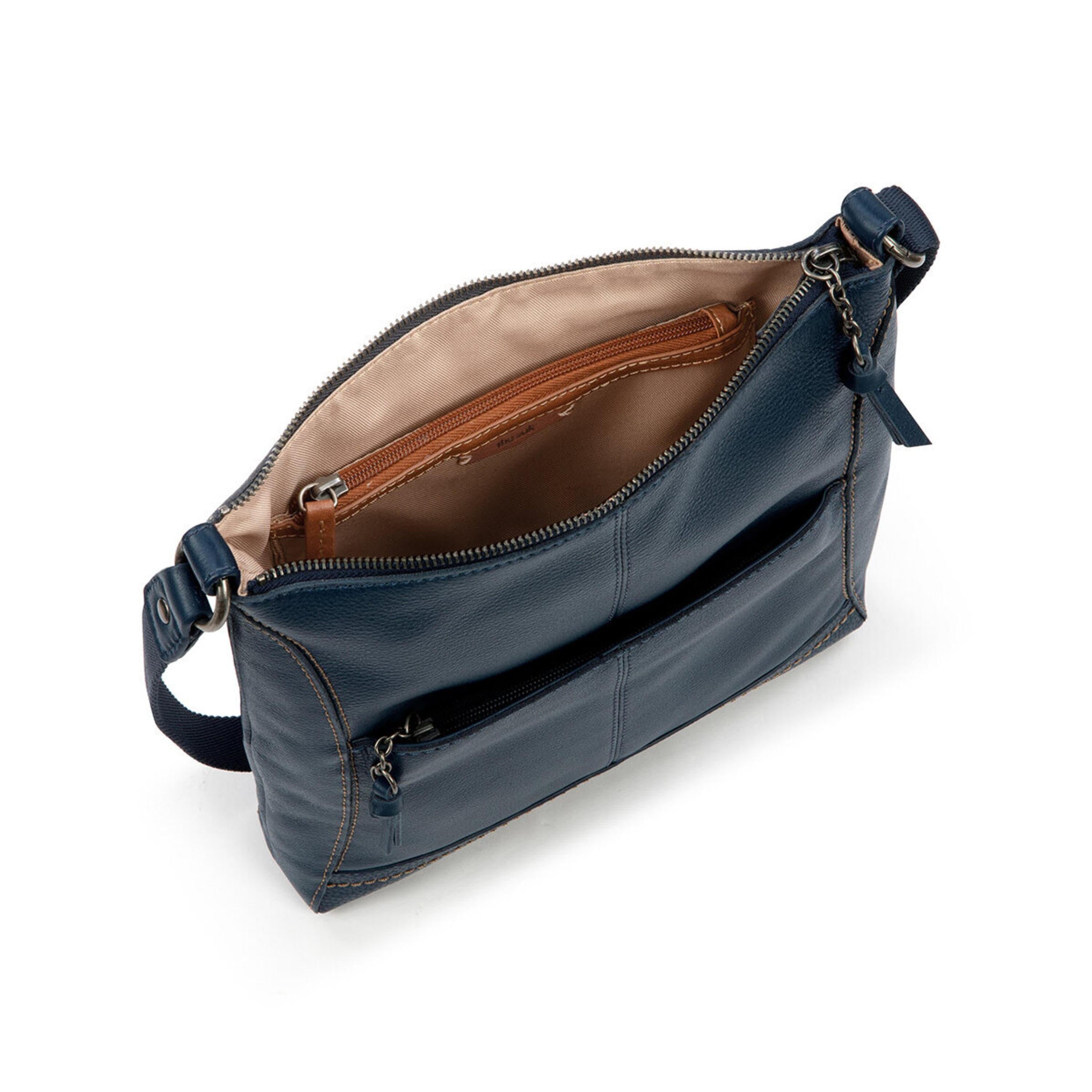 Lucia Genuine Leather Crossbody Bag in Indigo Blue - Stylish & Durable for Women's Everyday Use, Work, and Travel