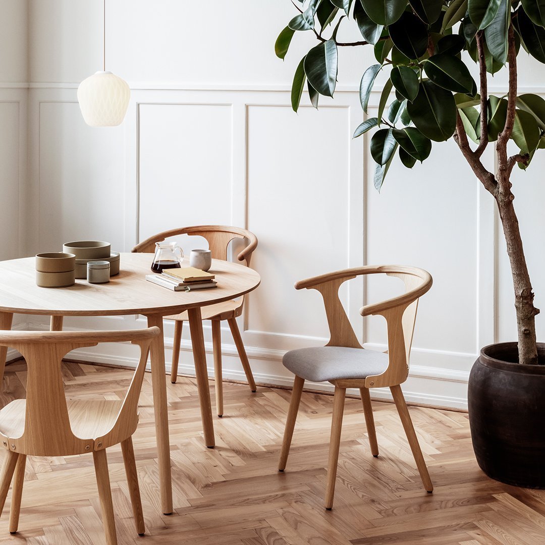 SK2 Modern Upholstered Dining Chair - Comfortable Fabric Seat for Kitchen, Dining Room & Home Office - Perfect for Small Spaces & Contemporary Decor