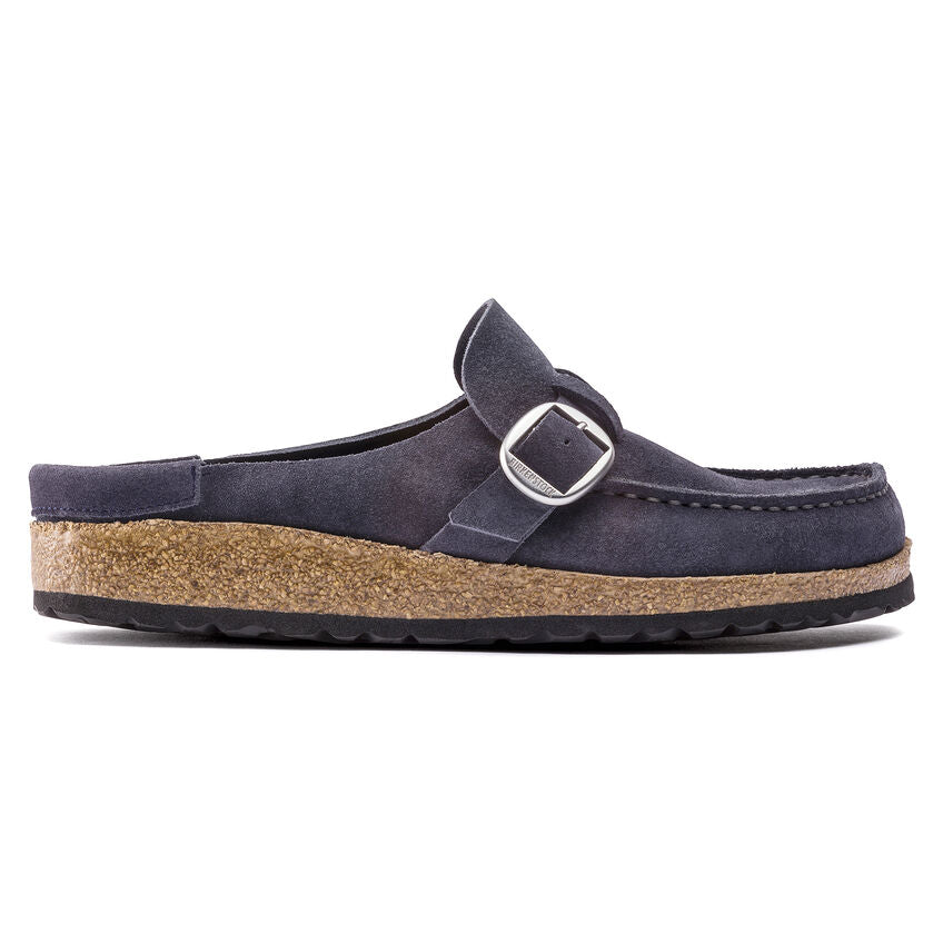 Birkenstock Buckley Suede Leather Clog in Navy Night - Comfortable Slip-On Shoes for Women & Men - Perfect for Home, Office & Casual Wear