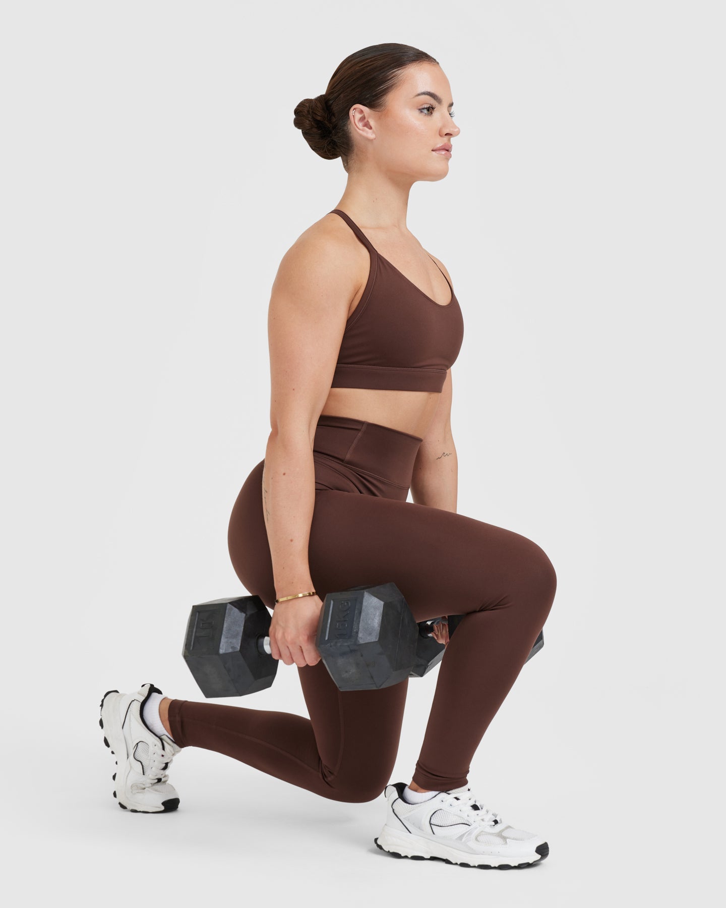 Timeless High Waisted Leggings for Women - Comfortable & Stretchy Yoga Pants in Espresso Brown | Perfect for Yoga, Workouts & Everyday Wear