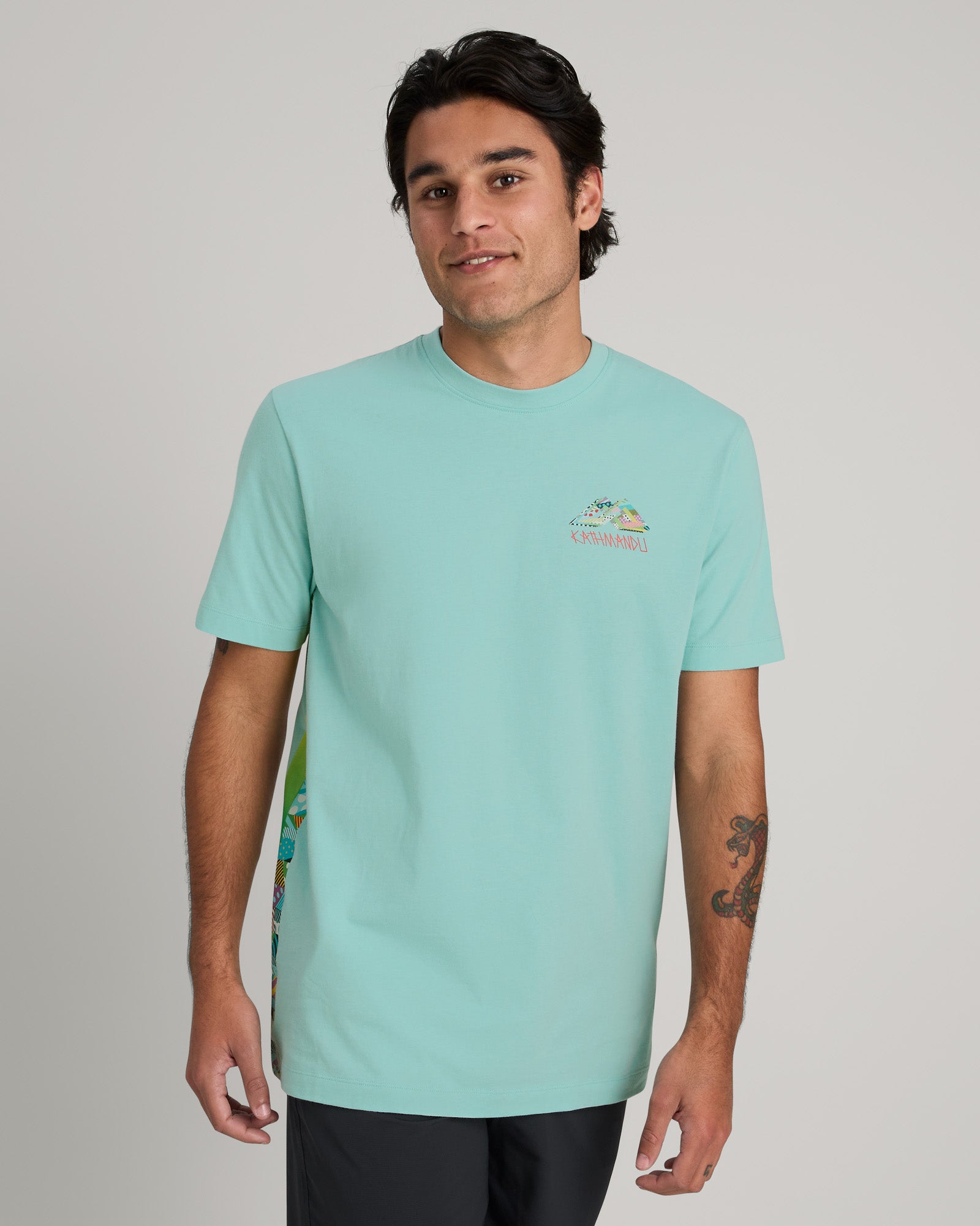 Jason Woodside Kathmandu Logo Men's T-Shirt - Stylish Graphic Tee for Casual Wear, Street Fashion & Travel Outfits