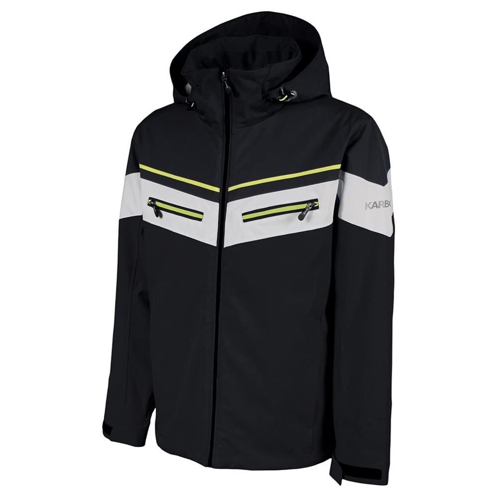 KARBON Neon Insulated Ski Jacket for Men - Waterproof Winter Jacket with Warm Lining - Perfect for Skiing, Snowboarding & Outdoor Winter Activities