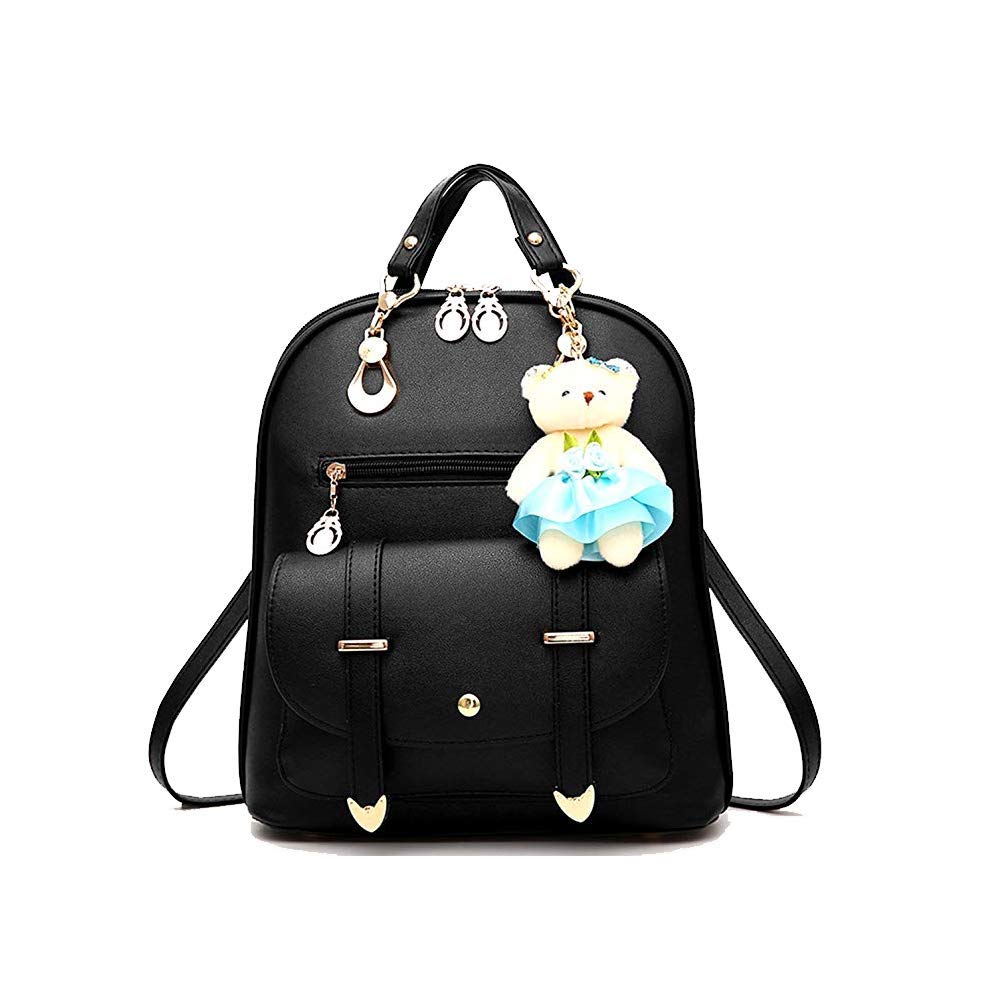 OMGA Leather Backpack Purse for Women - Waterproof Large Capacity Shoulder Bag for Travel & Work
