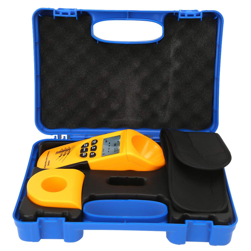 Ultrasonic Cable Height Meter - Digital LCD Display for 6 Cables | Portable Cable Height Measuring Instrument with Plastic Case | Perfect for Electricians, Telecom Technicians & Utility Workers