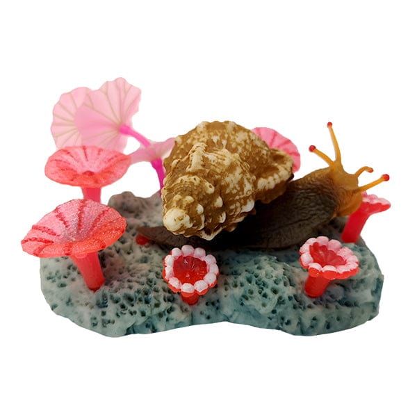 Glow in the Dark Snail & Mushroom Aquarium Decor - Fish Tank Ornaments for Freshwater & Saltwater Tanks - Perfect for Betta Fish, Shrimp, and Aquatic Plant Tanks