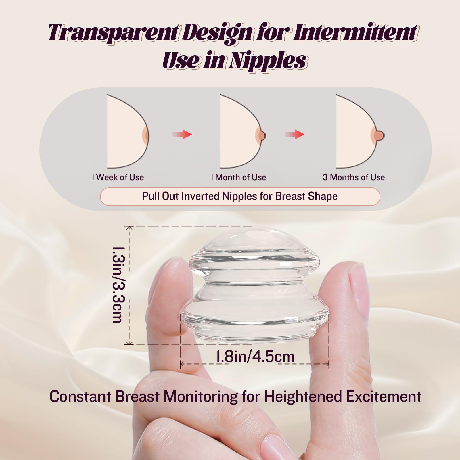 Transparent Silicone Nipple Suckers & Clamps - BDSM Sex Toys for Women & Couples, Pleasure Enhancement & Nipple Stimulation Device by Healexcer - Perfect for Sensual Play, Adult Intimacy & Spicing Up Your Sex Life