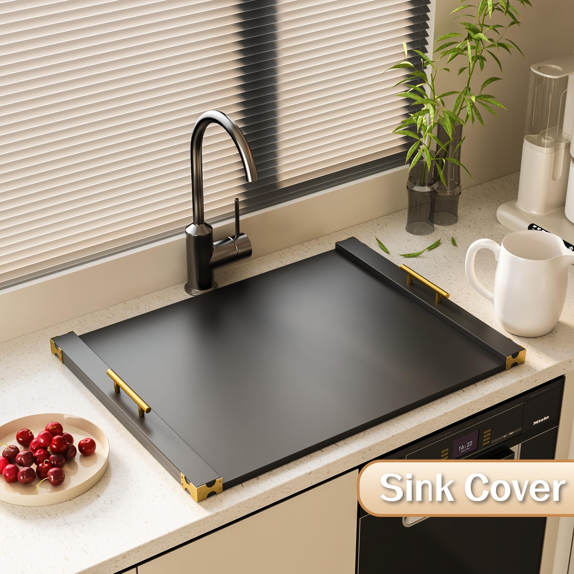 Bamboo Stove Cover for Gas & Electric Stovetops - 29.5