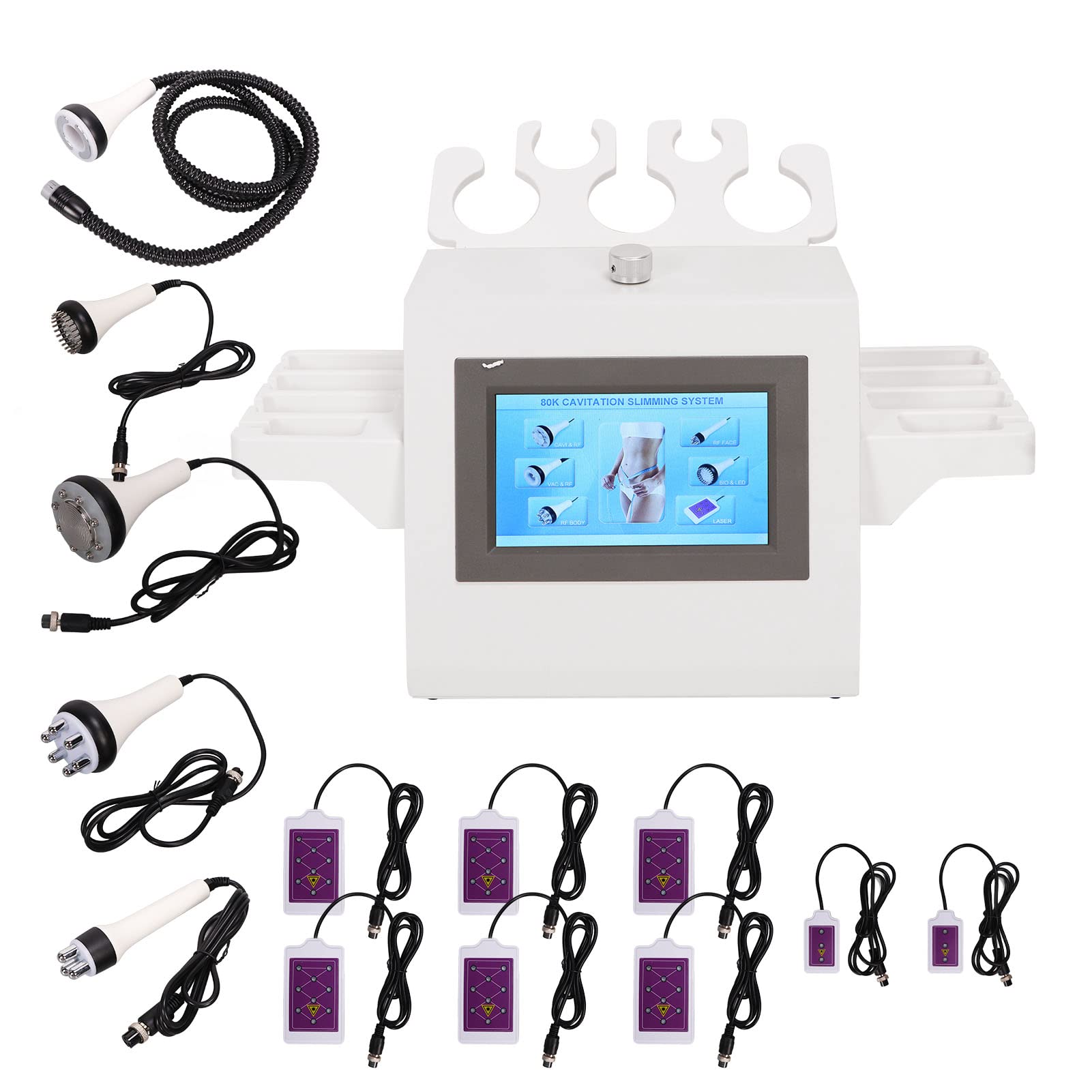 Professional Body Slimming Machine for Cellulite Reduction & Lymphatic Drainage - Negative Pressure Massager for Thighs, Legs & Arms - Pore Minimizing & Body Contouring Device for Home Use (UK Plug) - Perfect for Post-Workout Recovery & Spa-Like Relaxation