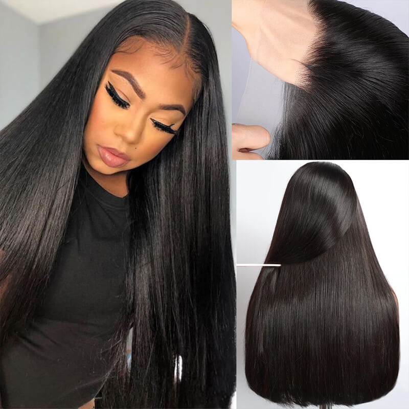 15A Grade eullair Super Double Drawn 13x4 HD Transparent Lace Front Wig - 100% Human Body Wave Hair with Full Ends for Natural Look | Perfect for Daily Wear, Cosplay & Special Occasions