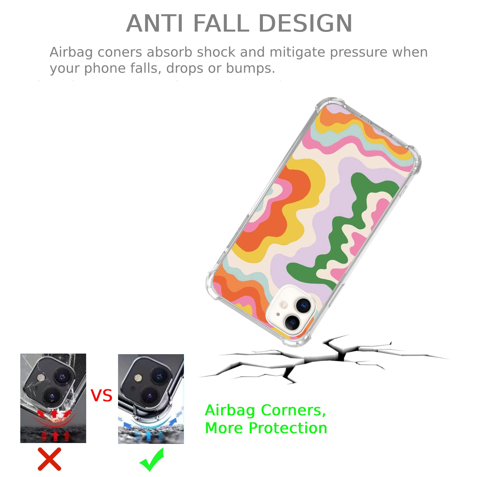 Groovy Swirls Colorful iPhone 11 Case - Aesthetic TPU Bumper Cover with Artistic Design | Perfect for Everyday Protection & Style