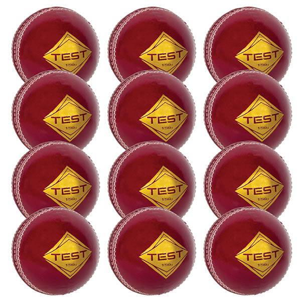 HART Test 4 Piece Cricket Ball - Professional Grade Cricket Balls for Matches & Practice - Perfect for Club Games, Training Sessions & Backyard Play