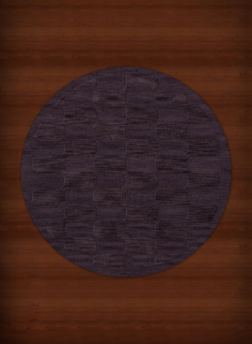 Dalyn Rugs Dover DV9 8-Foot Round Area Rug in Grape Ice - Soft Non-Slip Living Room Carpet for Bedroom, Dining Room, and Home Decor