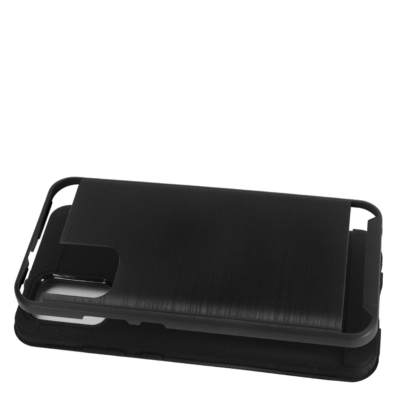 Samsung Galaxy A02S (SM-A025) Phone Case - Premium Brushed Style Protective Cover - CS3 Black - Perfect for Everyday Use & Travel Protection