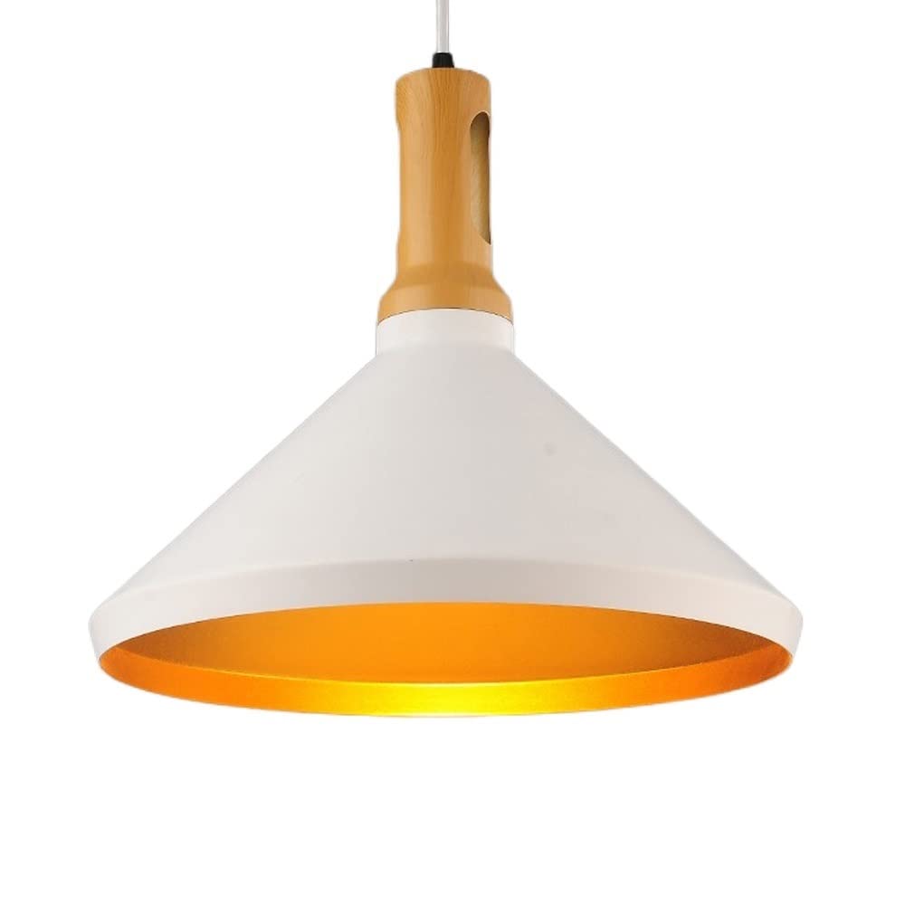 Nordic Wooden Pendant Light - Modern LED Hanging Lamp for Bedroom & Kitchen