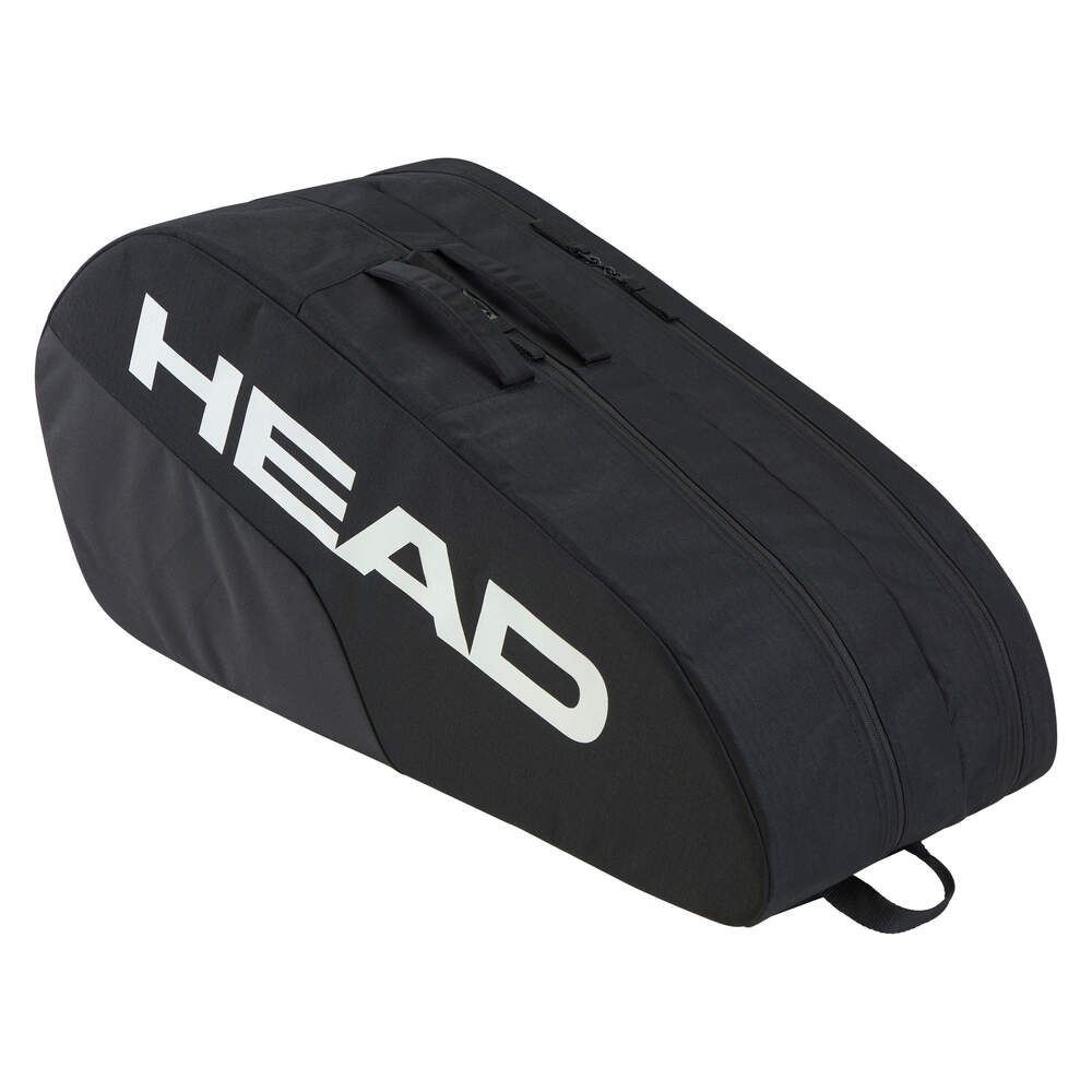 Premium HEAD Base M Tennis Racquet Bag - Black/White | Durable & Lightweight for Tennis, Badminton & Squash Gear Storage | Perfect for Court, Gym & Travel