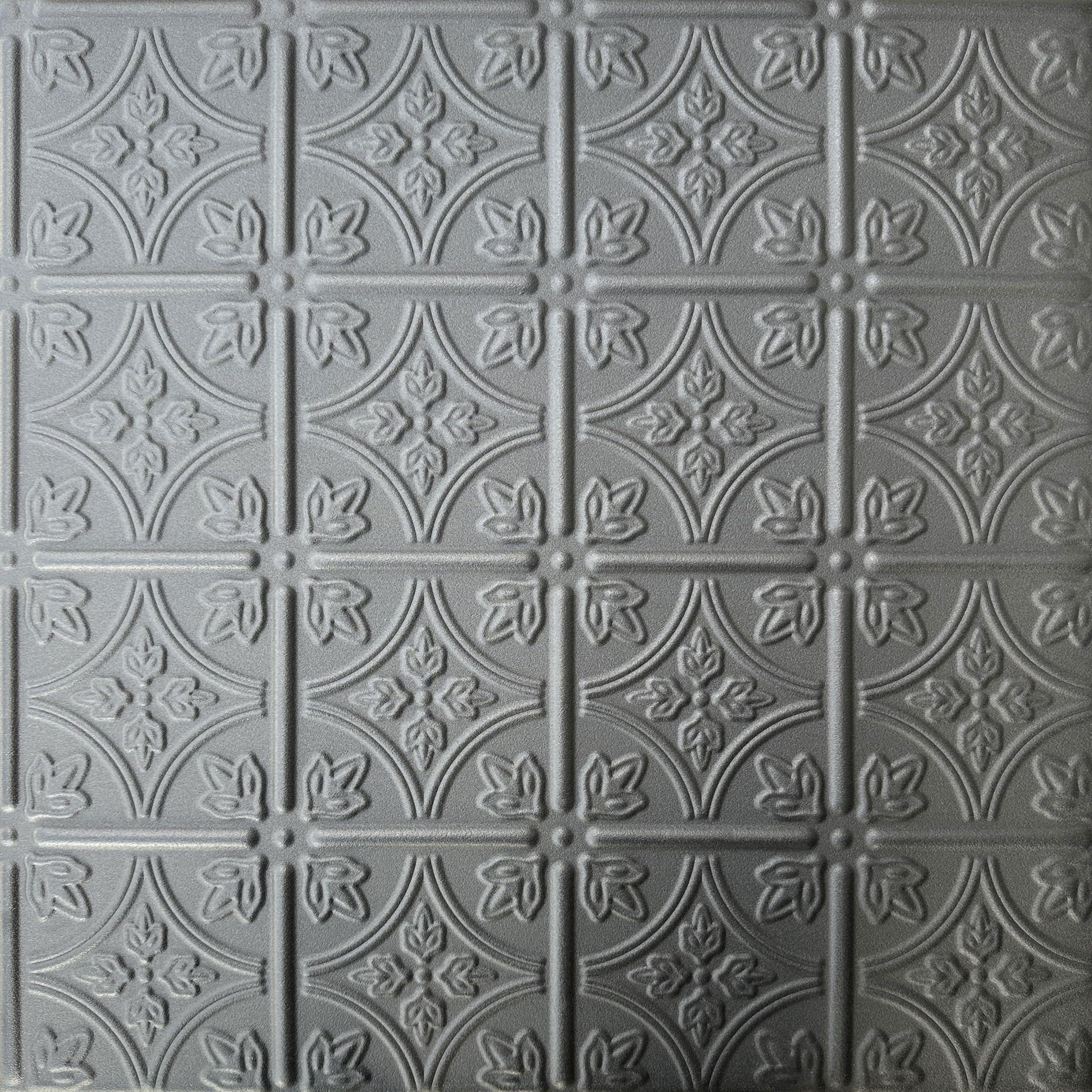 Emma's Flowers Foam Ceiling Tiles - 48 Pack (128 sq ft) Black Matte - Easy Glue-Up Installation for Home & Office Decor | Perfect for Bedrooms, Living Rooms & Commercial Spaces