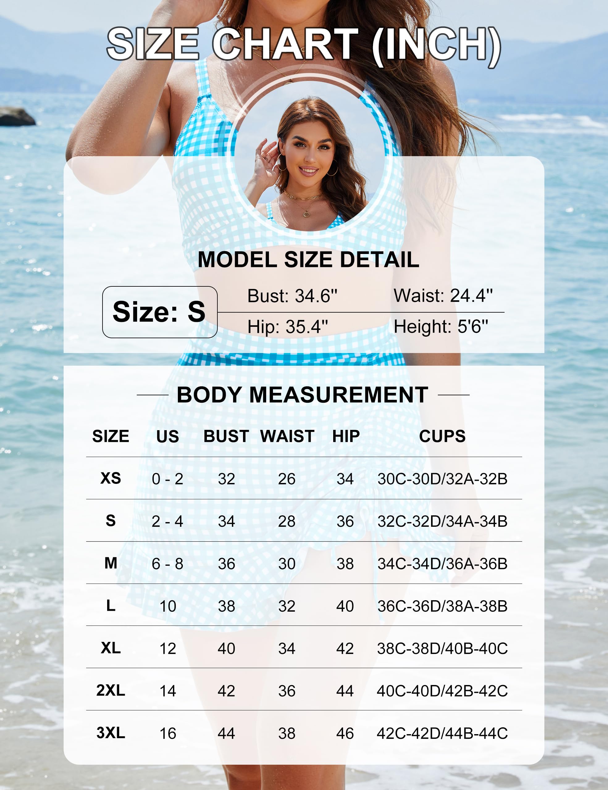 Blooming Jelly Women's High Waisted Bikini Set - Tummy Control Swimwear with Skirt Retro Two Piece Swimsuit 2025 | Beach Vacation, Pool Party & Summer Swimwear