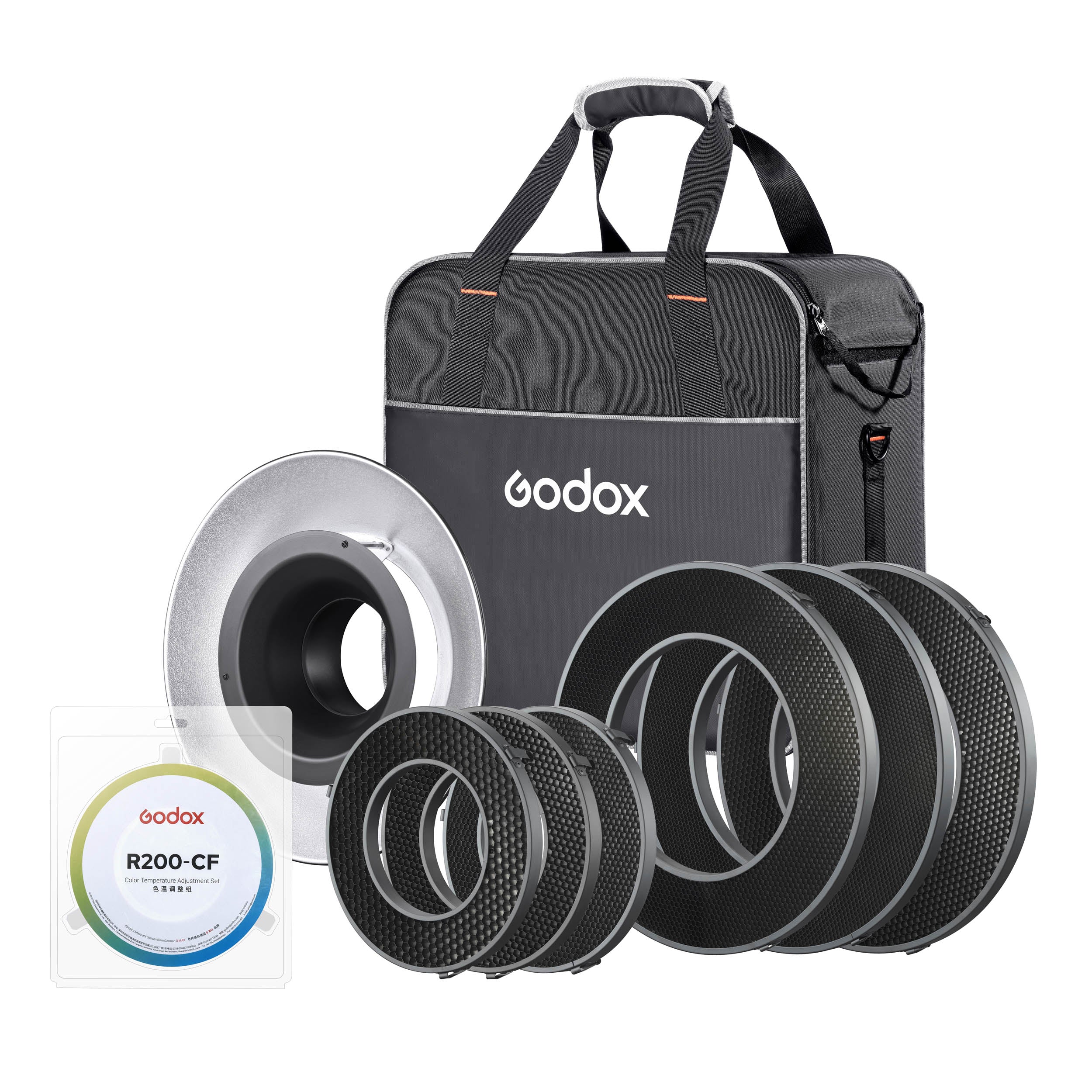 Complete Flash Accessory Kit for R200 & PixaPro PIKA200/Godox AD200 Series - Perfect for Studio Photography, Outdoor Shoots, and On-Location Lighting