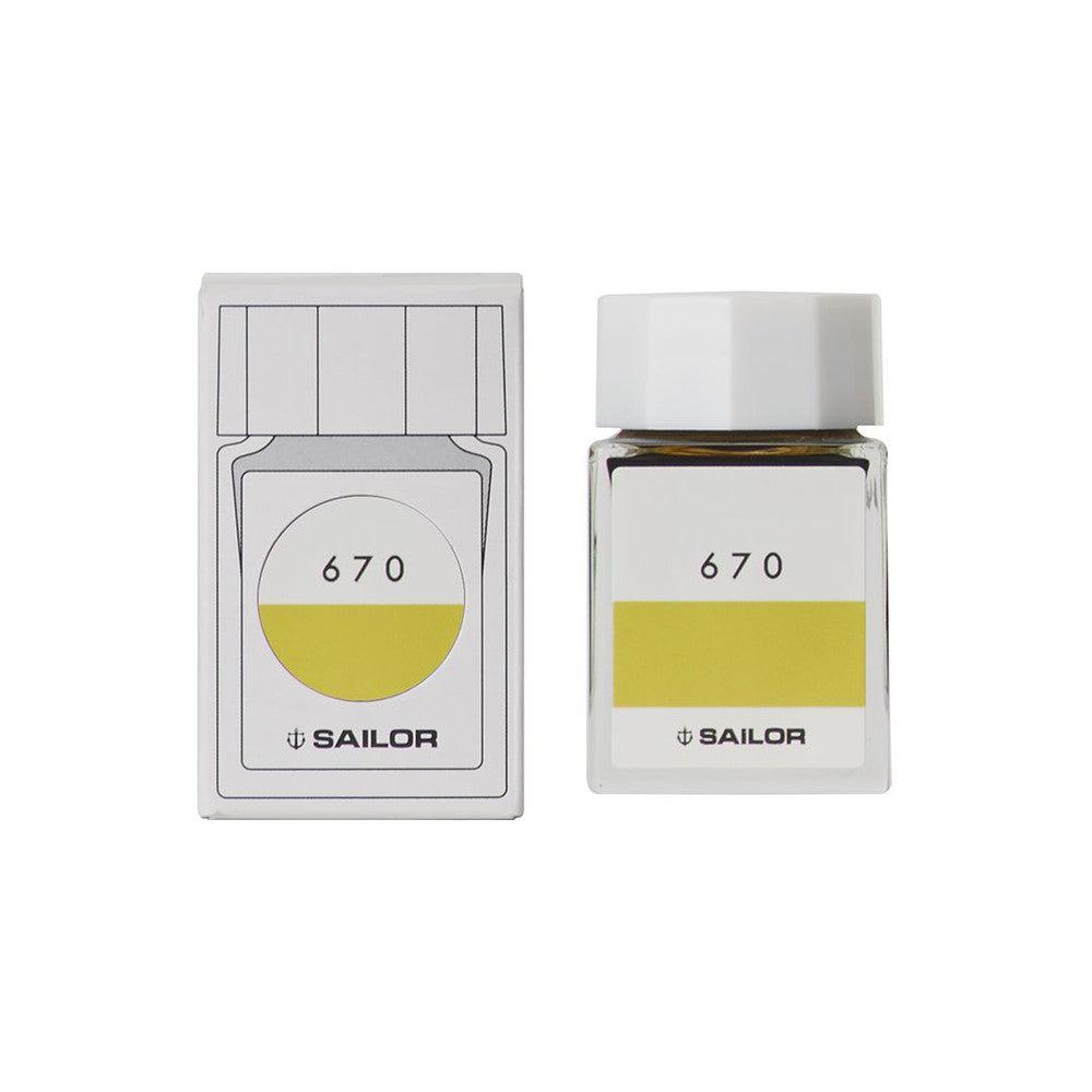 Sailor Ink Bottle (20ml) - Premium Fountain Pen Ink for Calligraphy & Writing - Vibrant Yellow Ink for Artists & Professionals - Perfect for Journals, Letters & Art Projects