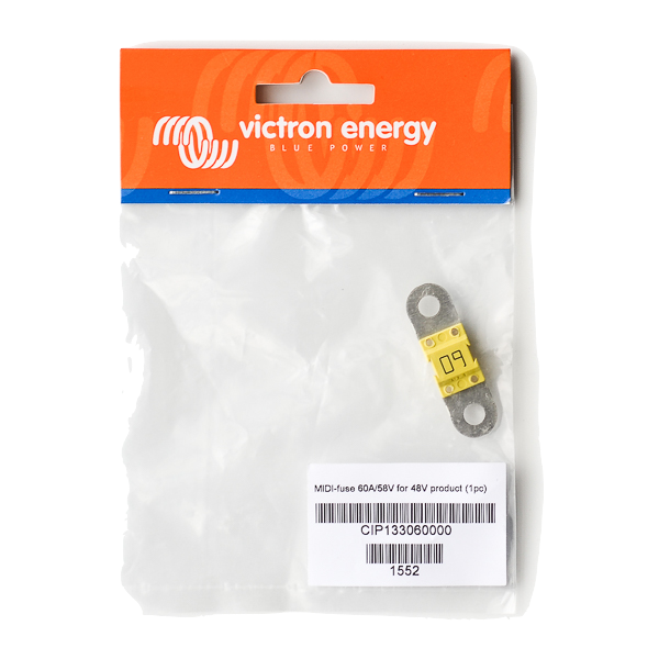 60A/58V MIDI Fuse for 48V Battery Systems - Perfect for Solar Power, Electric Vehicles, and Energy Storage Applications