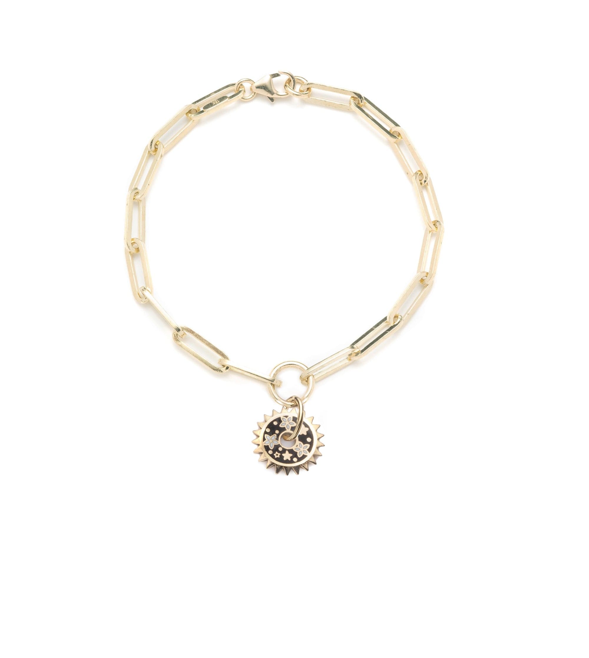 Blossoms Resilience: Classic Disk FOB Clip Chain Bracelet for Women - Elegant Jewelry Gift for Birthday, Anniversary & Everyday Wear